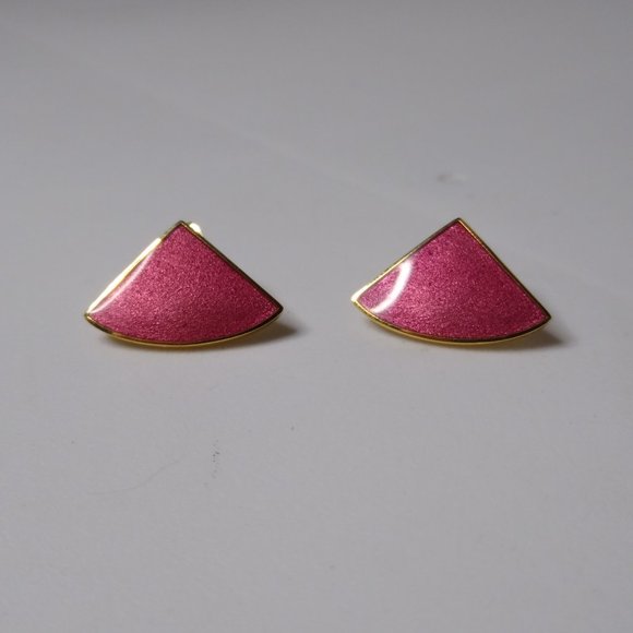 Vintage Pink Isle Of Skye Stud Earrings - Picture 3 of 12